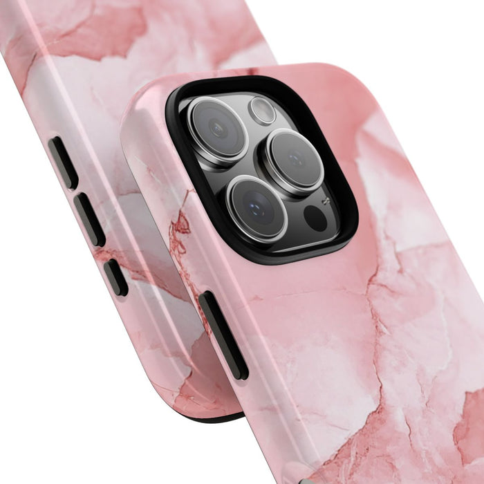 Roze Marmerstructuur met Glanzende Afwerking