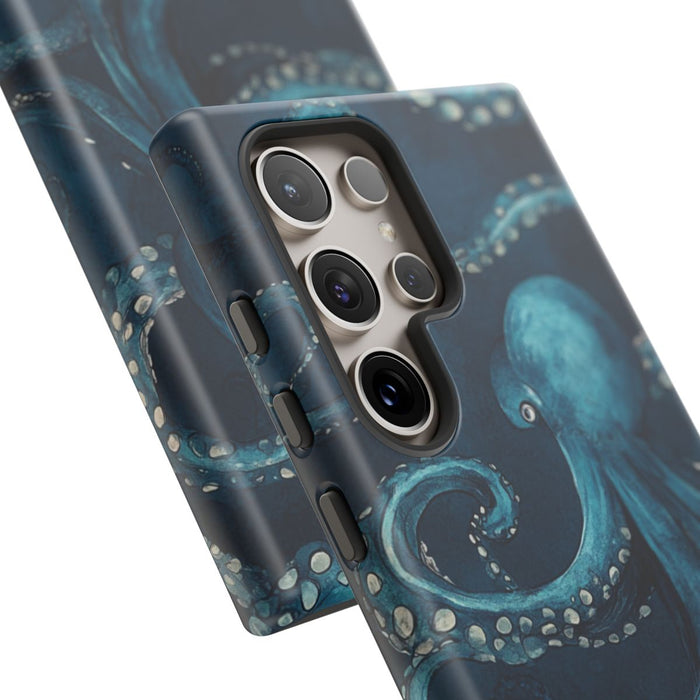 Blauw Octopus Tentakelpatroon