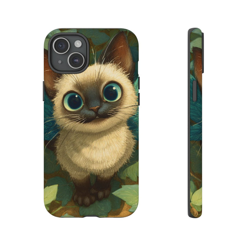 Vrolijk Fabelkatje met Blauwe Vleugels