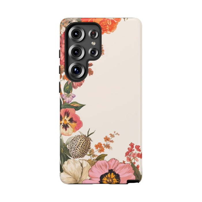 Vintage Botanische Bloemenrand