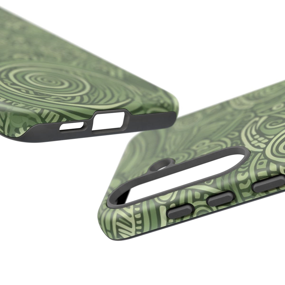Abstract Groen Tribal Doodle Patroon