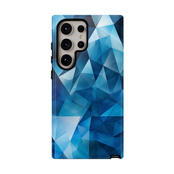 Blauw Geometrisch Driehoekenpatroon