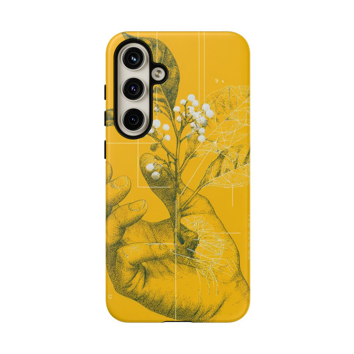 Hand met Botanische Bladeren en Bessen Illustratie