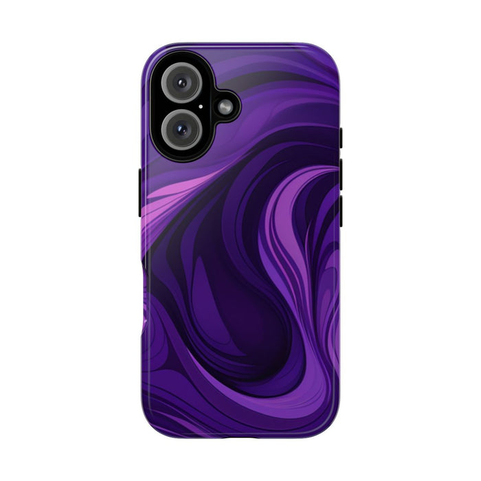 Paarse Abstracte Golfpatroon