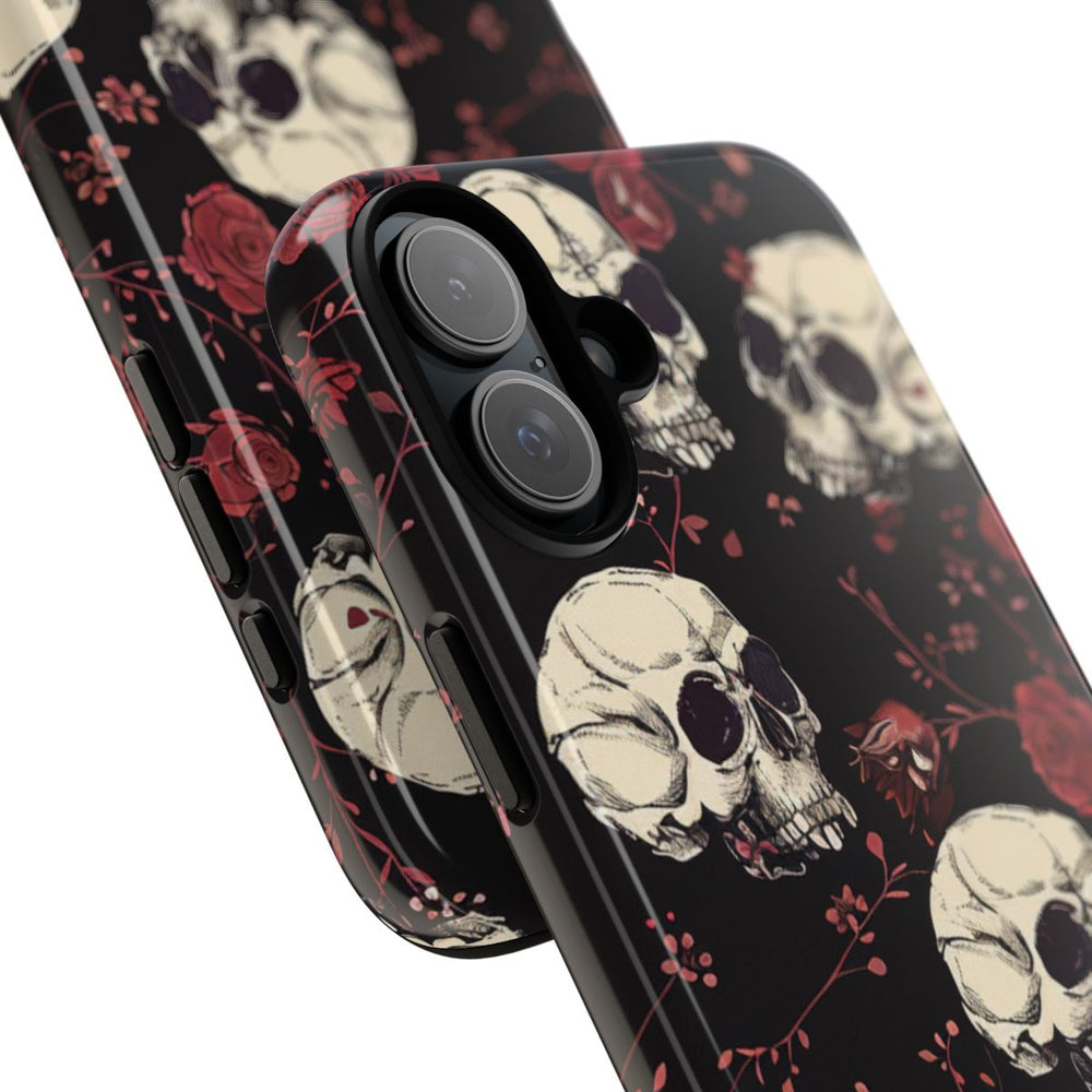 Schedels en Rode Rozenpatroon