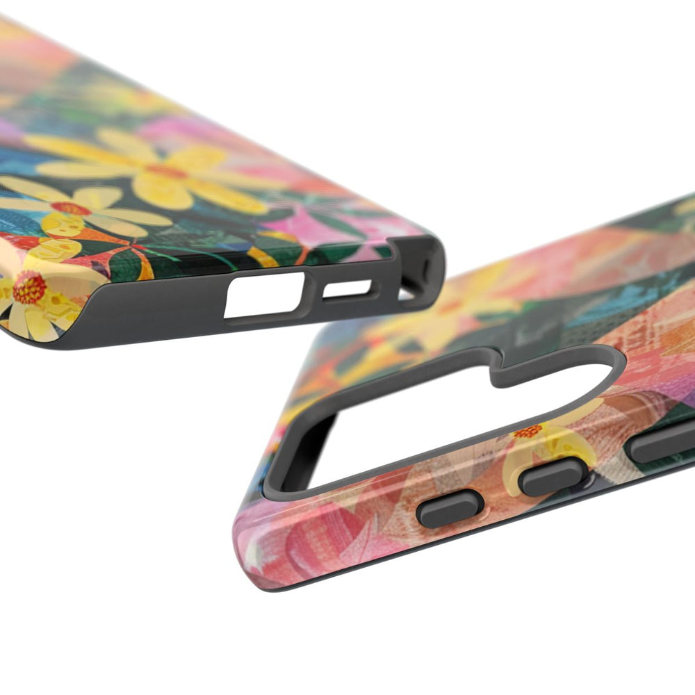 Abstract Bloemmotief met Geometrisch Patroon