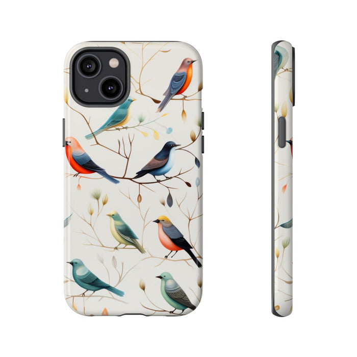 Vrolijke Vogels op Takken Patroon