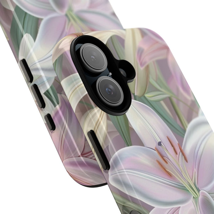Pastelkleurige Paaslelies Bloemenpatroon