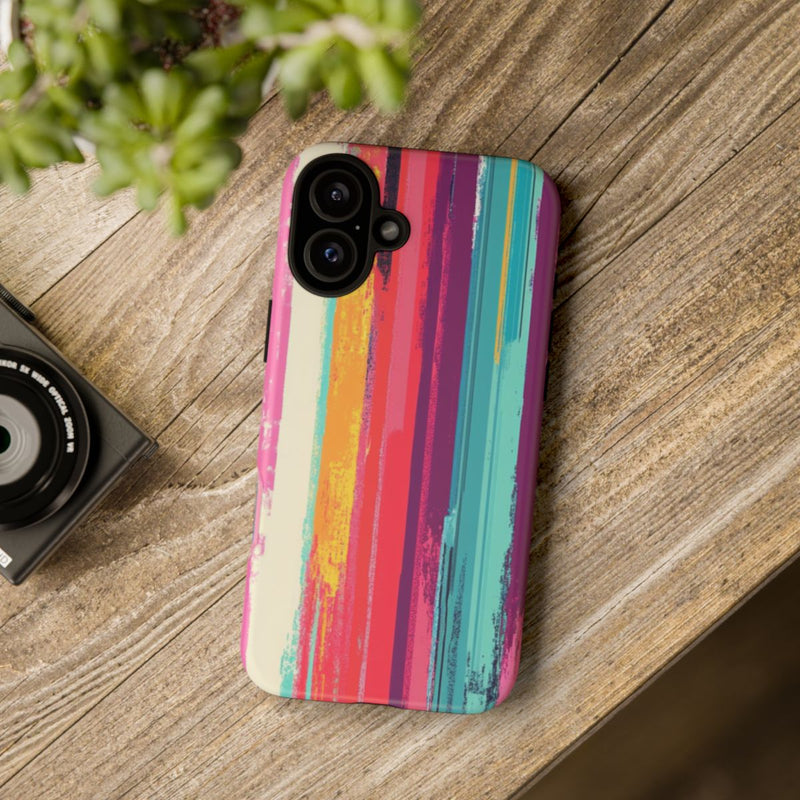 Levendige Verticale Strepen Abstracte Kunst