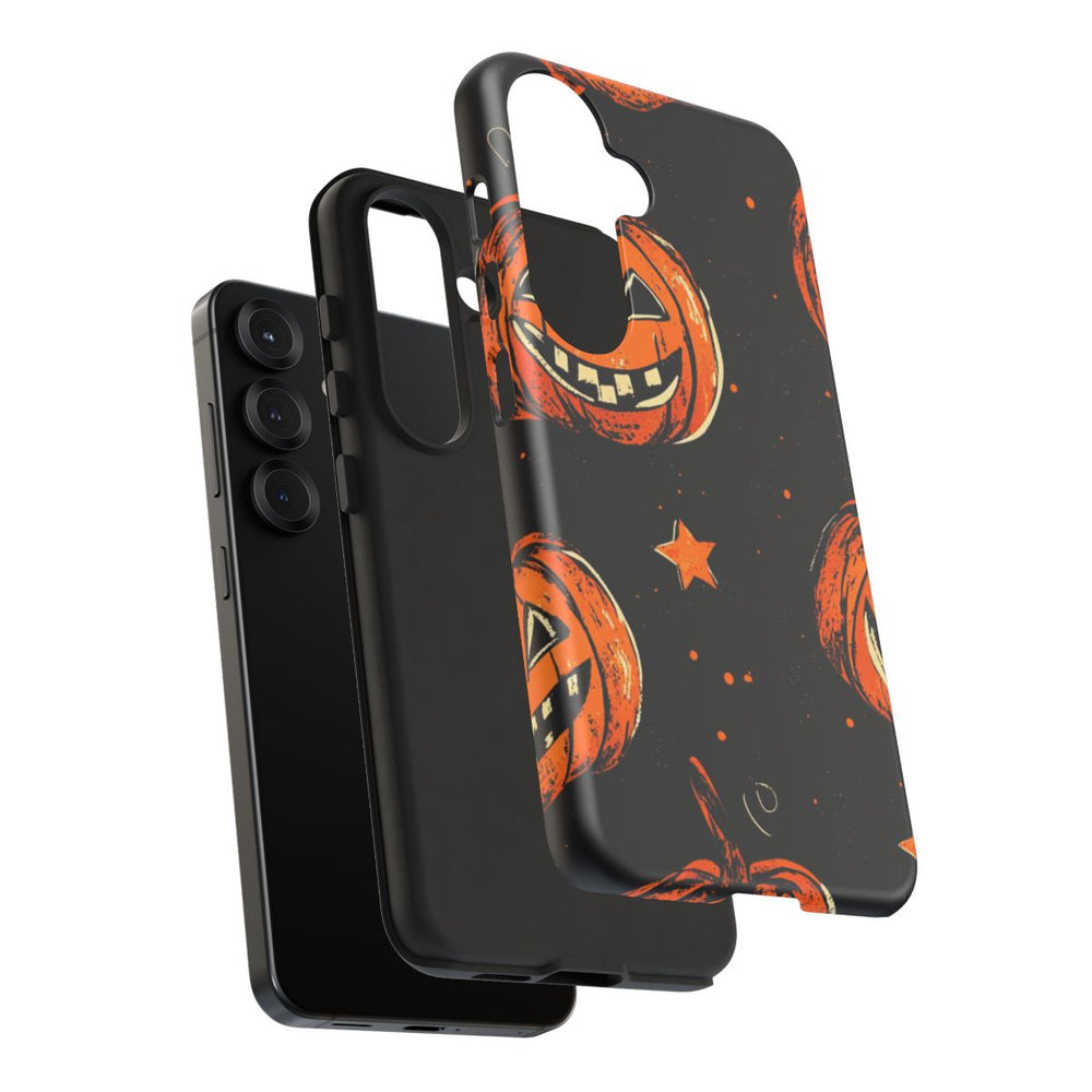 Grunge Halloween Pompoenenpatroon