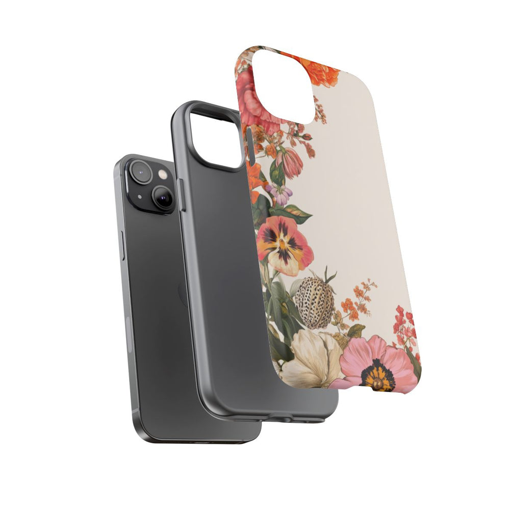 Vintage Botanische Bloemenrand