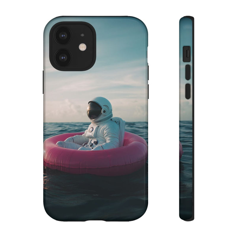 Astronaut op Roze Zwemband