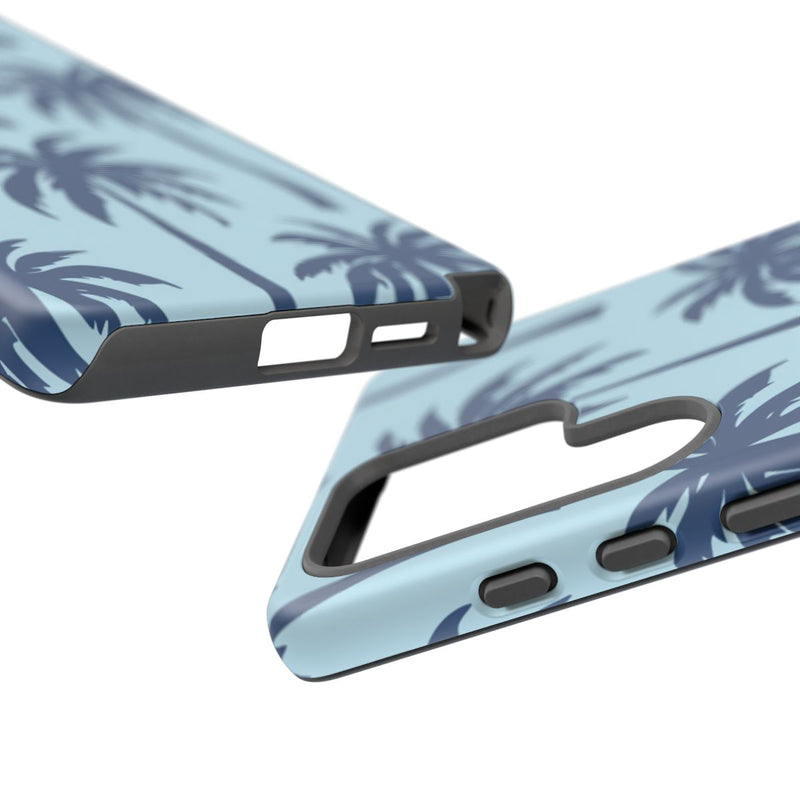 Blauw Palmbomenpatroon