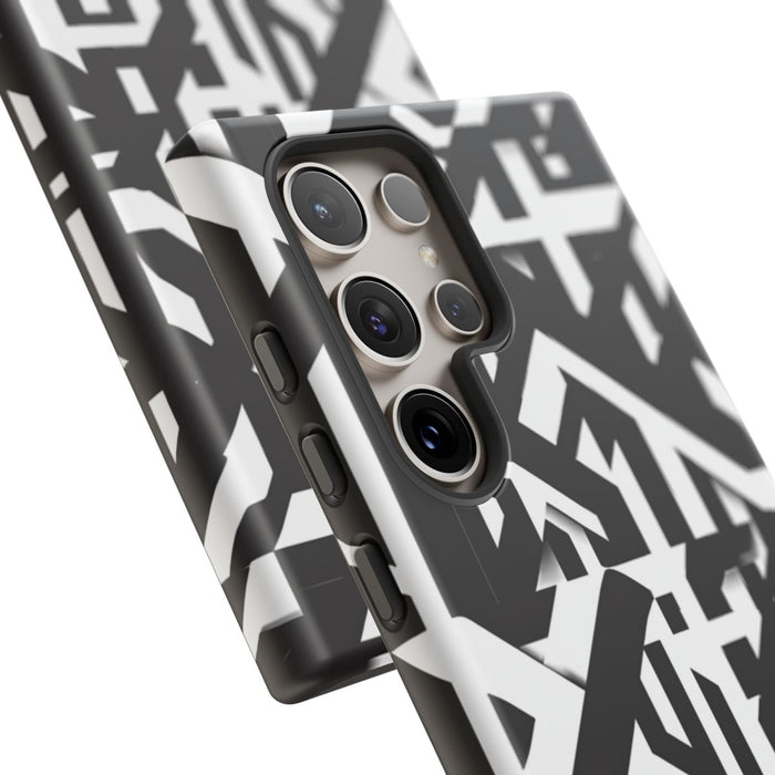 Zwart-Wit Geometrisch Patroon