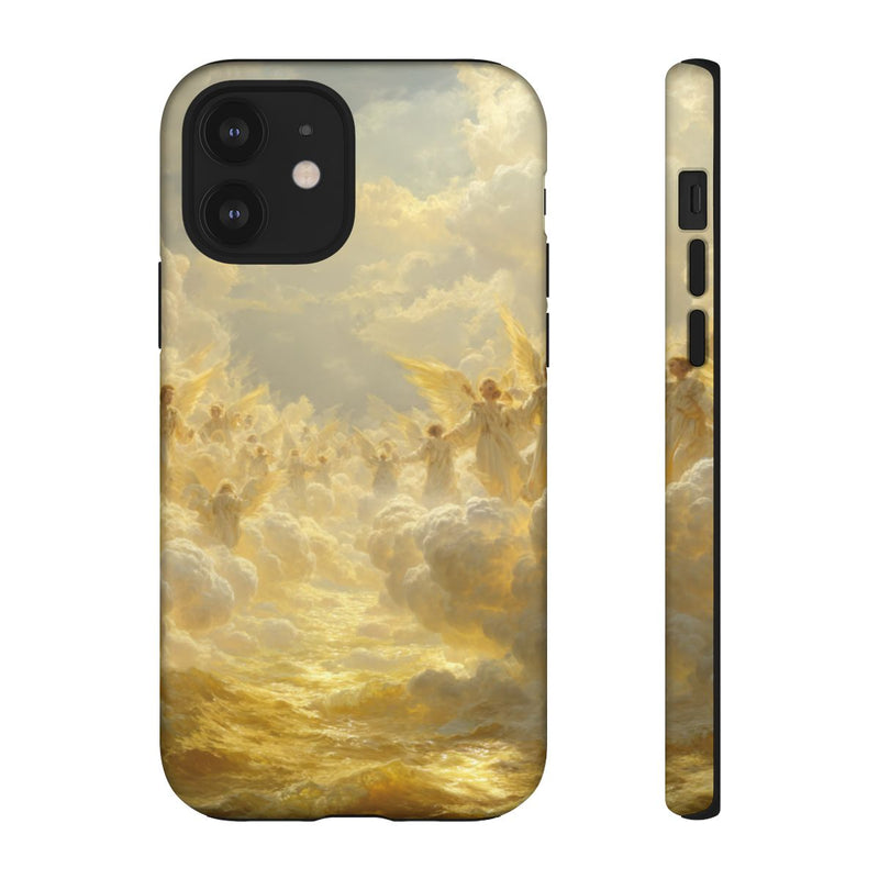 Gouden Engelen Tussen Wolken en Licht