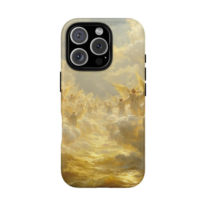 Gouden Engelen Tussen Wolken en Golven