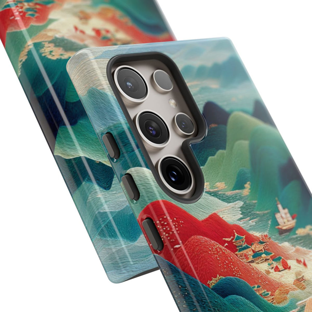 Kleurrijk Berglandschap met Illustratie