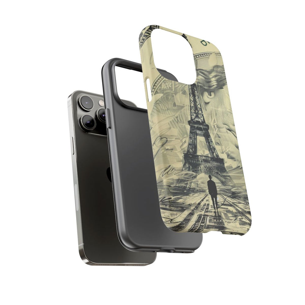 Eiffeltoren met Dollarbiljet Illustratie