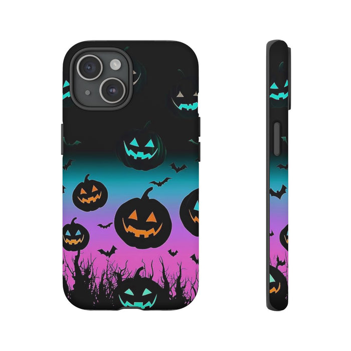 Gloeiende Halloween Pompoenen en Vleermuizen