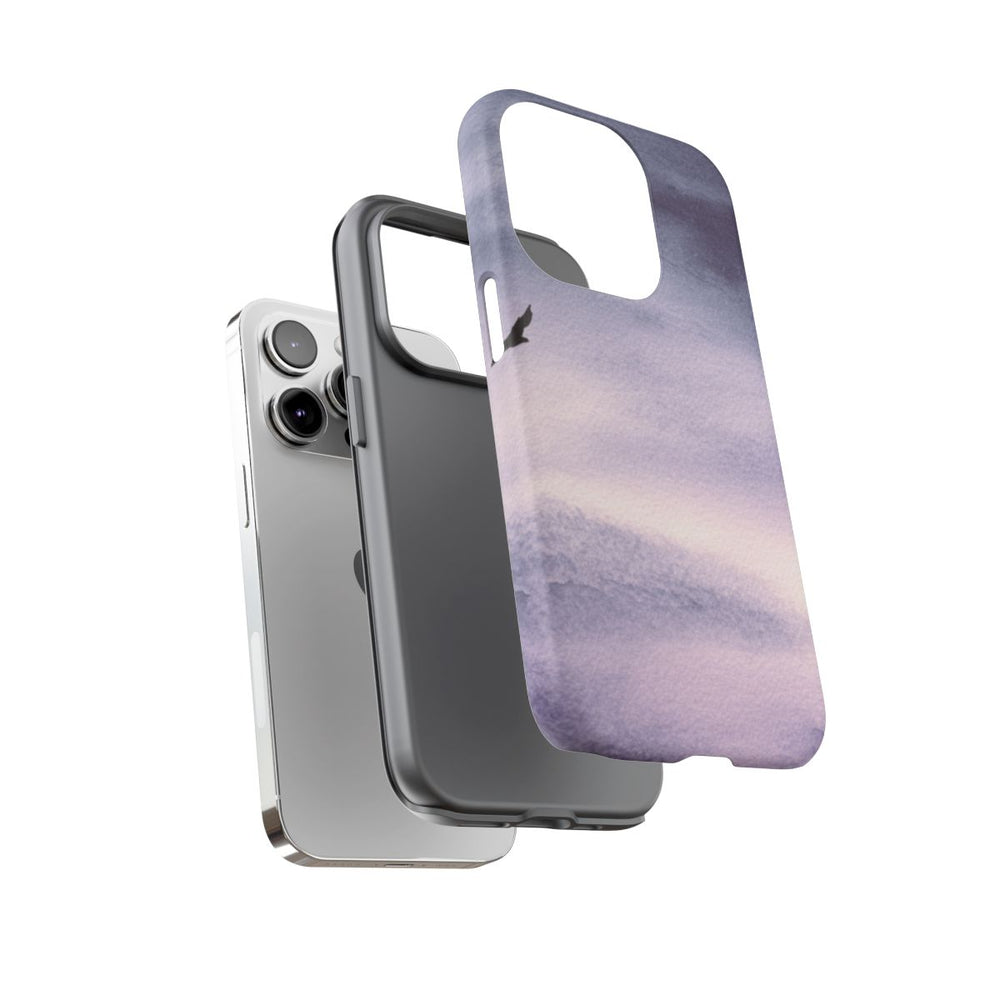 Eenzame Vogel in Paarse Lucht