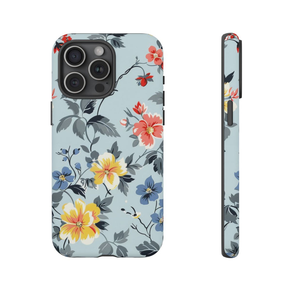 Vintage Bloemenpatroon in Pasteltinten