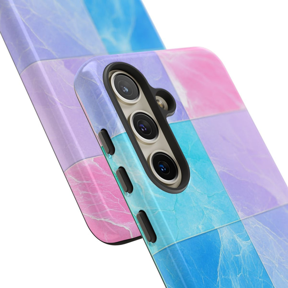 Pastelkleurige Marmertegels met Kleuroverloop