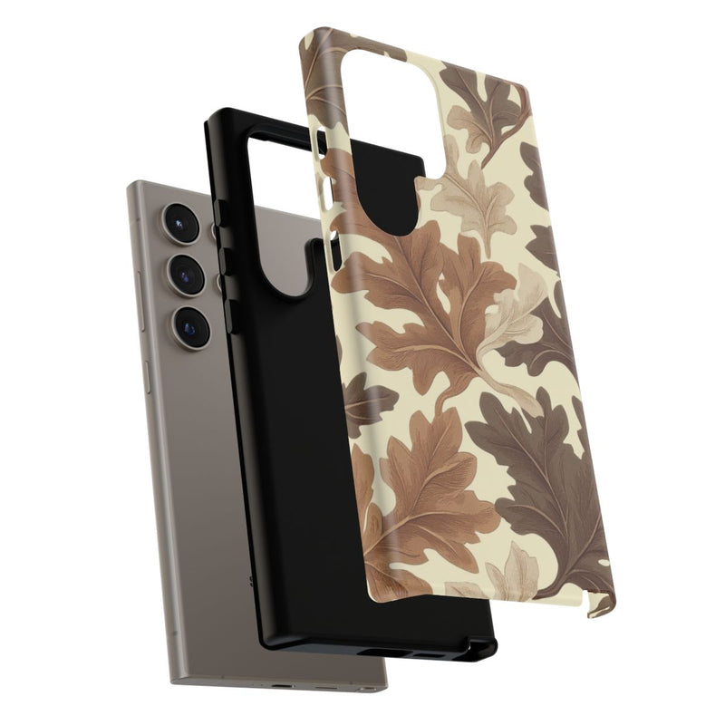 Eikenbladerenpatroon in Neutrale Kleuren