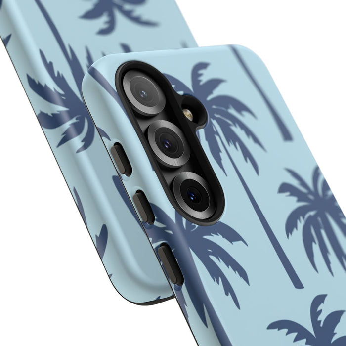 Blauw Palmbomenpatroon