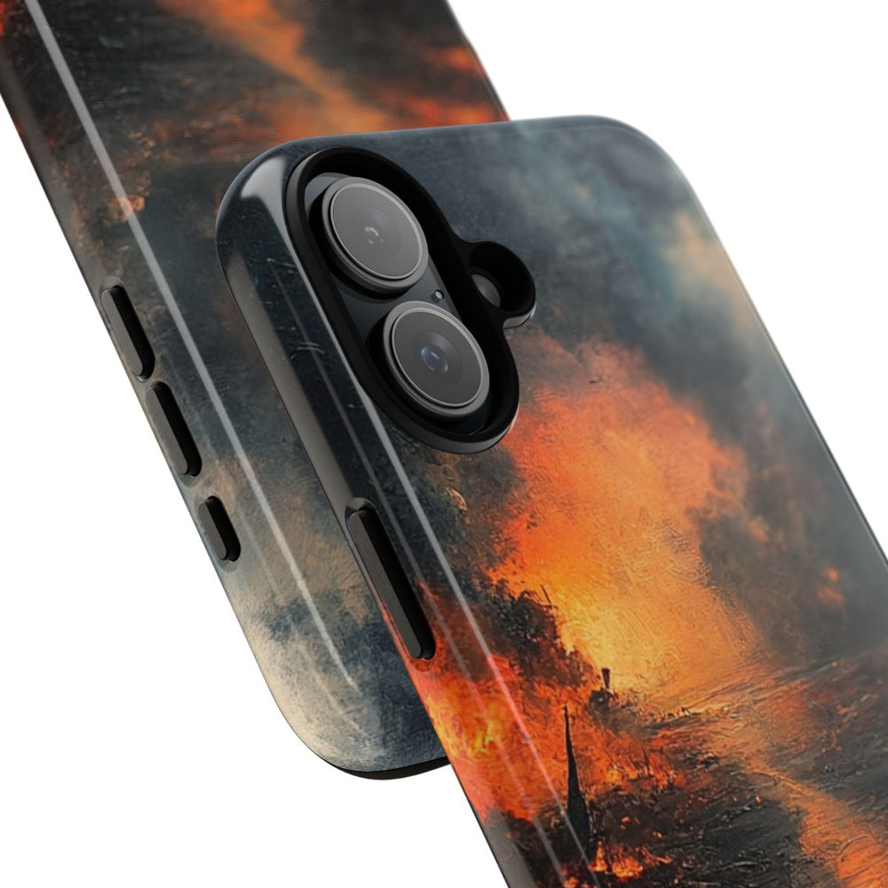 Vurige Oorlogslandschap met Rook