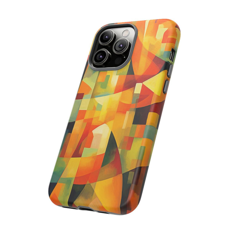 Abstracte Geometrische Vormen in Warme Kleuren