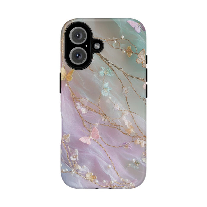 Iridescerende Pastel Vlinders en Rankjes