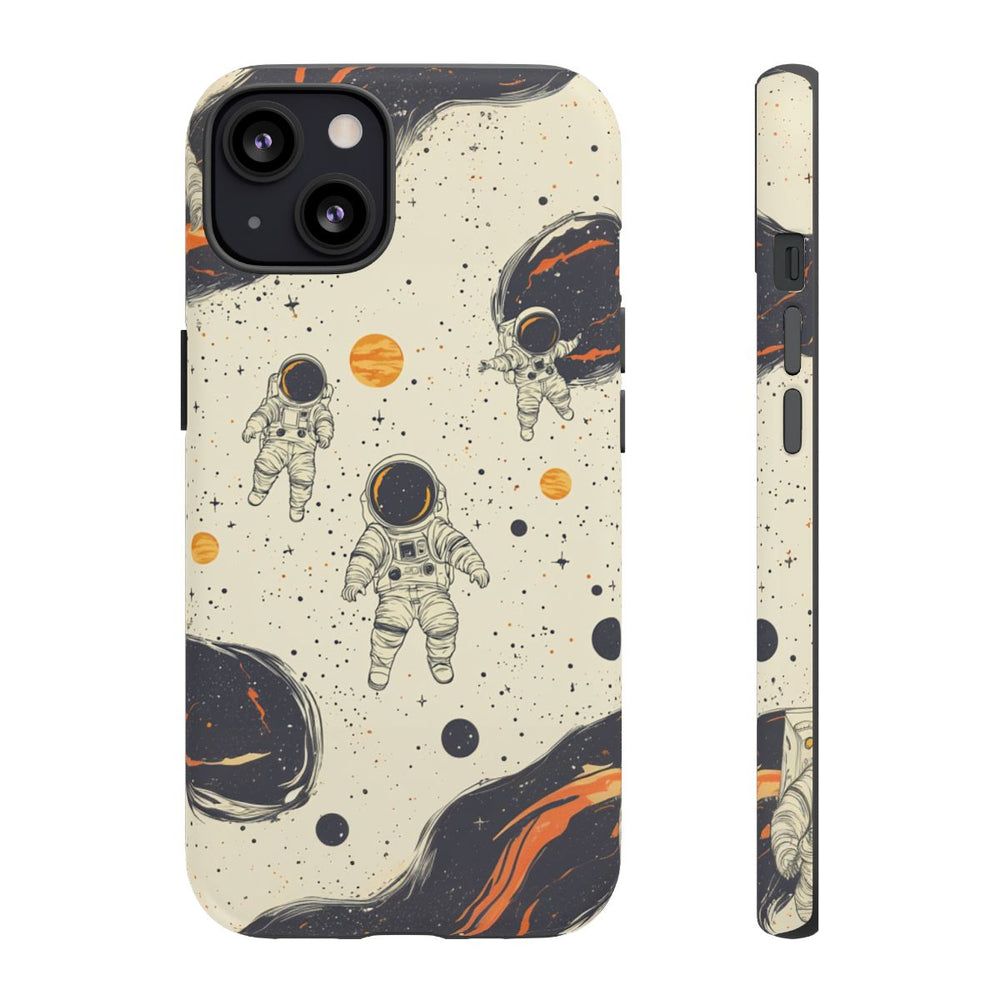 Astronauten en Kosmische Wolkenpatroon