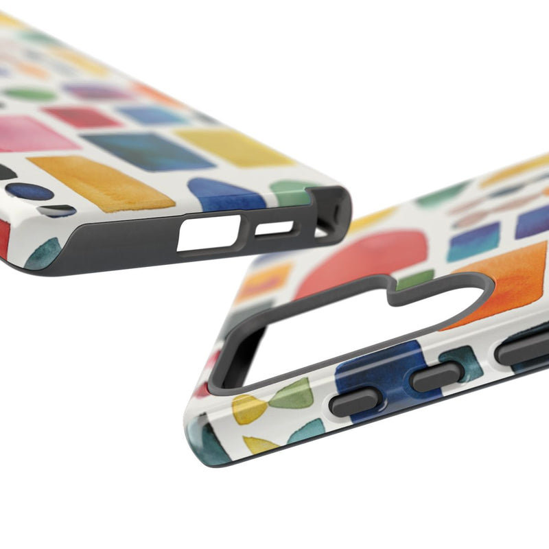 Kleurrijk Waterverf Geometrisch Patroon