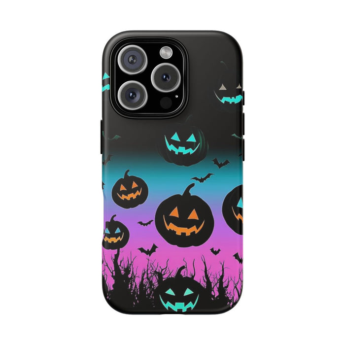 Gloeiende Halloween Pompoenen en Vleermuizen