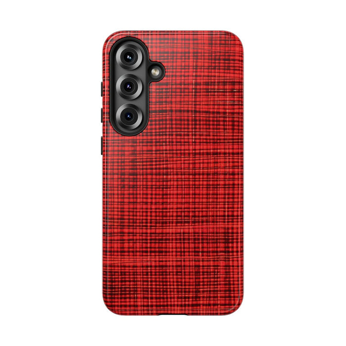 Rood Geruit Textielpatroon