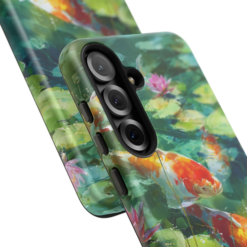 Kleurrijke Koi Karpers en Waterlelies