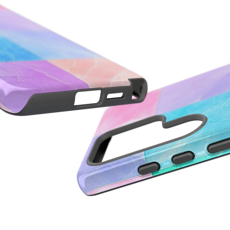 Pastelkleurige Marmertegels met Kleuroverloop