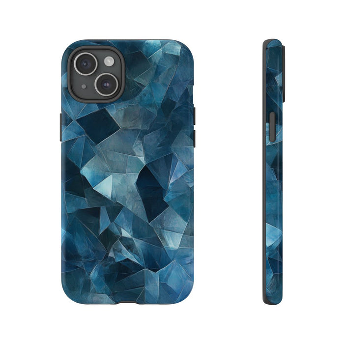 Blauw Gekristalliseerd Abstract Patroon