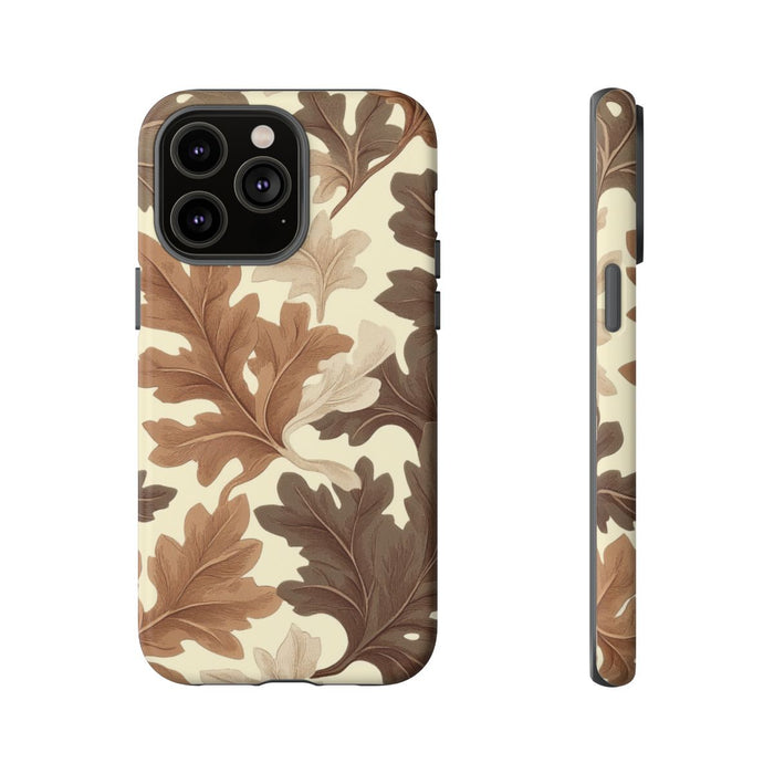 Eikenbladerenpatroon in Neutrale Kleuren