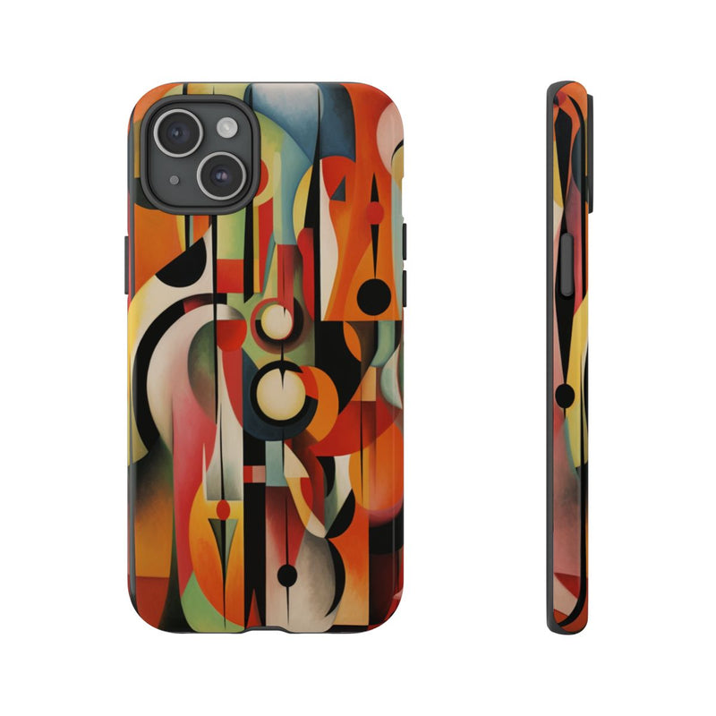 Abstracte Geometrische Vormen in Warme Kleuren