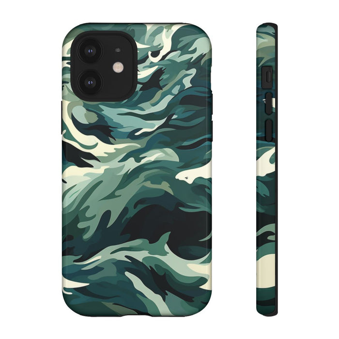 Abstracte Oceaangolven met Haaienpatroon