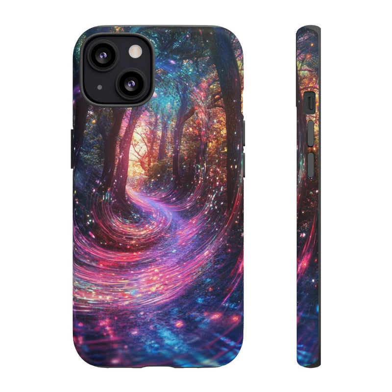 Magisch Bospaadje met Gloeiende Energiegolven