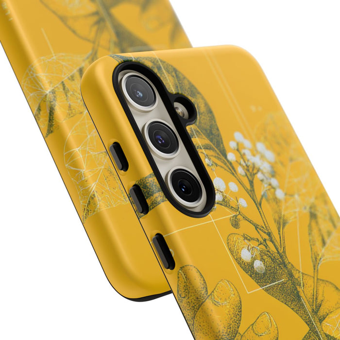 Hand met Botanische Bladeren en Bessen Illustratie