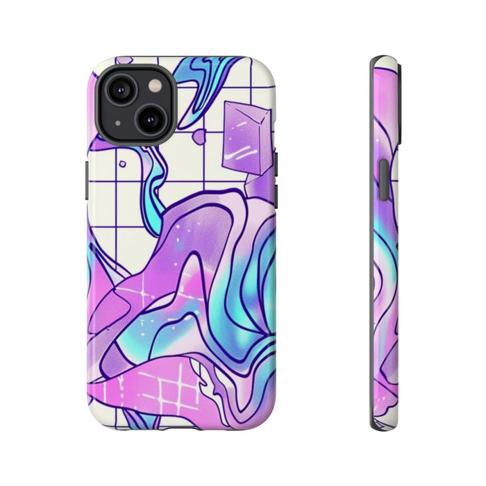 Abstract Kristal Vaporwave Patroon