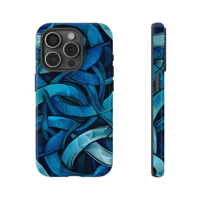 Blauw Keltisch Knoopmotief