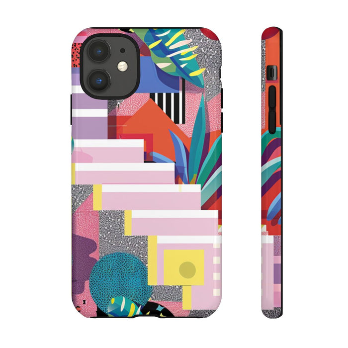 Kleurrijk Abstract Geometrisch en Botanisch Ontwerp