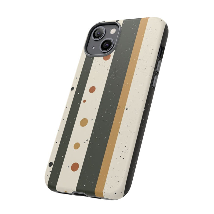 Retro Verticale Strepen en Stippenpatroon
