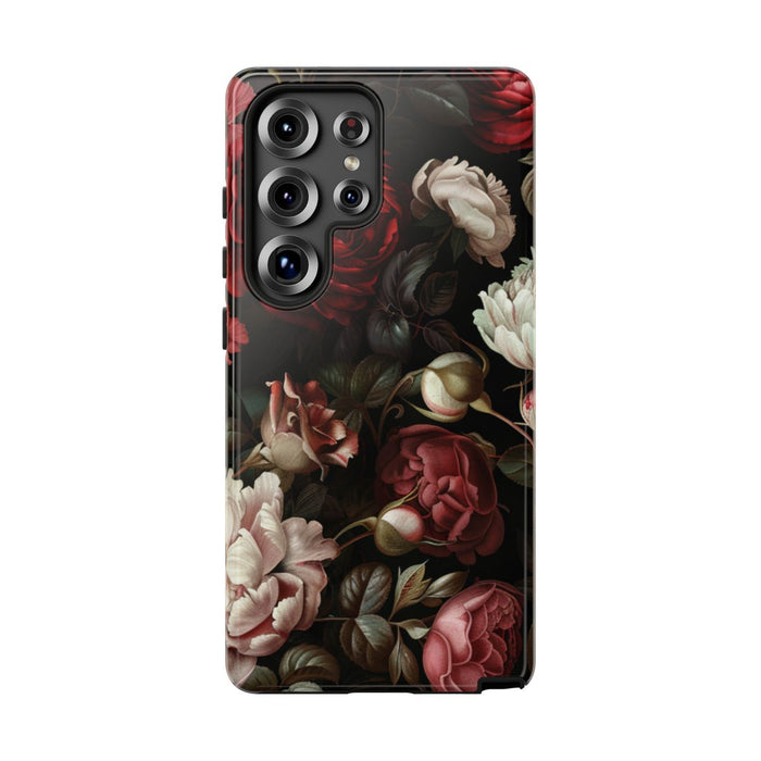 Donkere Bloemenpracht met Rozen en Pioenen