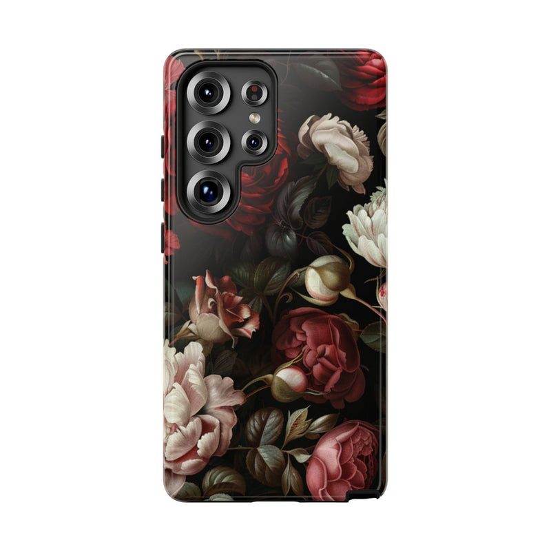 Donkere Bloemenpracht met Rozen en Pioenen