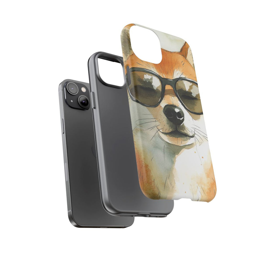 Stoere Shiba Inu met Zonnebril